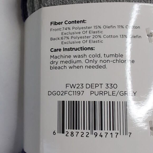 Women's Boot Socks, 2 Pairs Pink Purple Gray, NEW sizes 4-10. - Picture 4 of 4